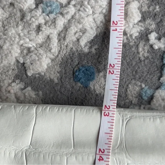 Brahmin natural woven white croc leather Crossbody Bag